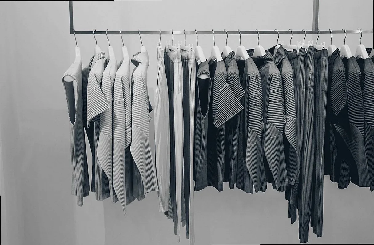 blouse, clothing, dress, fashion, store, shopping, mall, hanger, indoor, gray fashion, gray shopping, gray clothes, gray